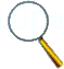 Logotipo Lupadigital - Uma lupa sobre a palavra Lupa, com as letras up ampliadas.